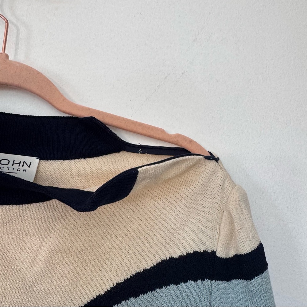 St.John Collection Colorblock Vintage Luxury Knit Quiet Luxury Sweater Sz L - Picture 10 of 10